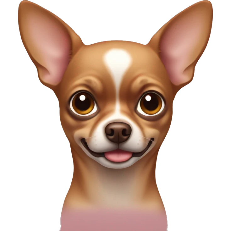 Brown chihuahua with only one eye emoji