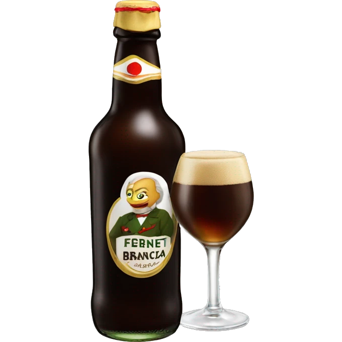 Fernet branca en botella cortada emoji
