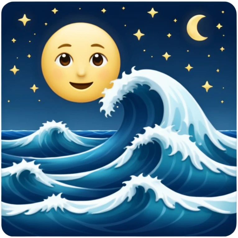 Un mar y una Luna emoji