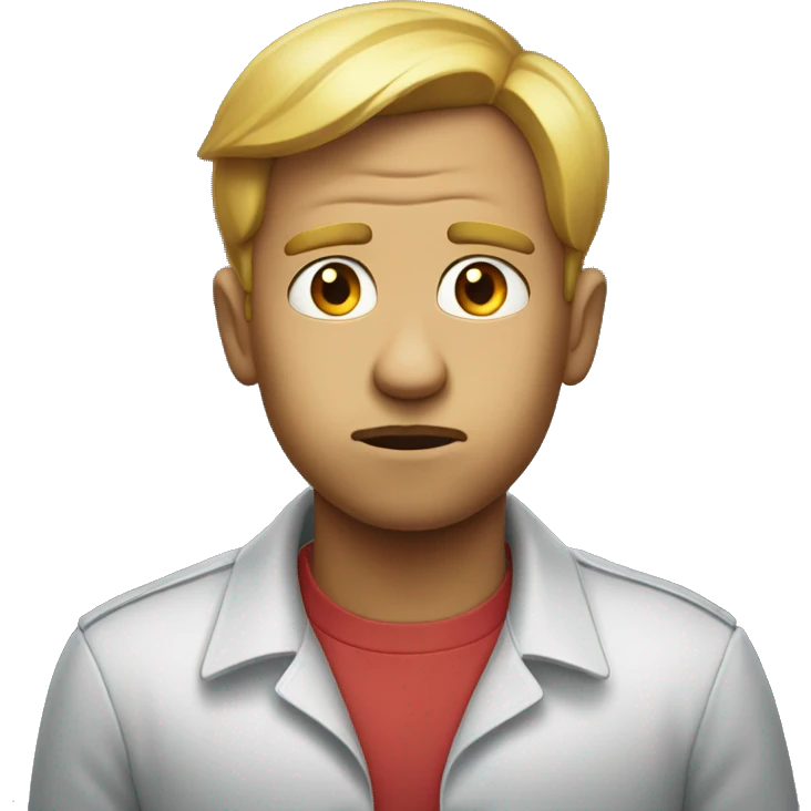 round face of doubt emoji