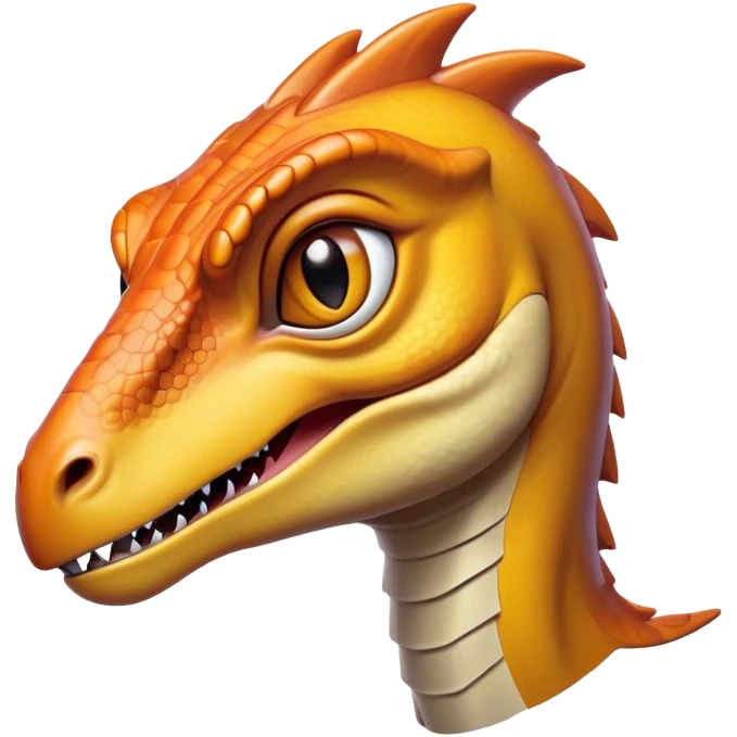 Cinematic Noble Velociraptor Portrait Emoji, Poised and agile, with a slender, streamlined build, sharp, cunning eyes, and a sleek snout hinting at predatory precision, Simplified yet sharply defined features, highly detailed, glowing with a cool, dynamic radiance, high shine, intelligent and swift, stylized with an air of agile prehistoric grace, focused and alert, soft glowing outline, capturing the essence of a watchful and confident Velociraptor that appears ready to dash out of the screen with effortless speed! emoji