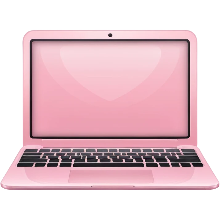 pastel pink laptop emoji