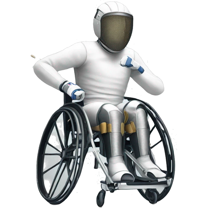 wheelchair fencing emoji