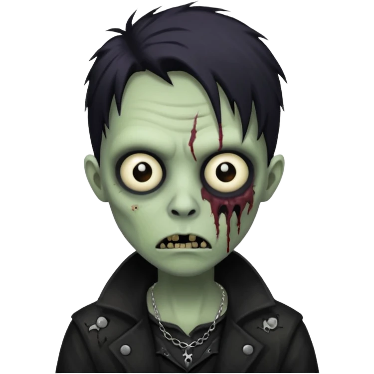 goth zombie emoji