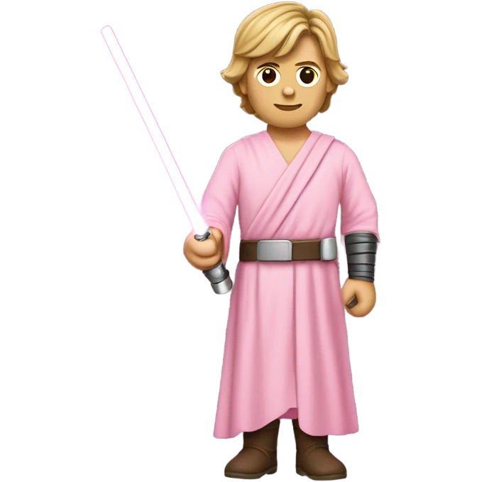 luke skywalker must be all pink emoji