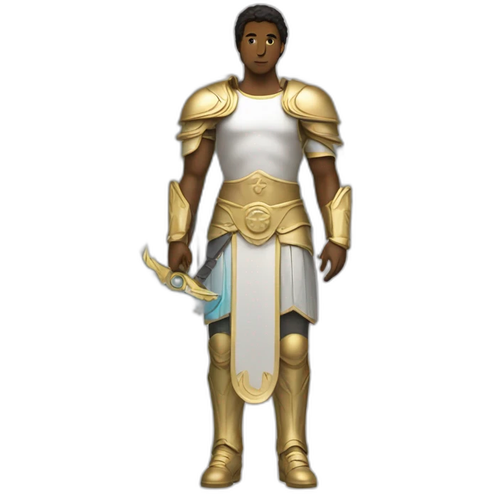 Archangel Michael have wings and blade emoji