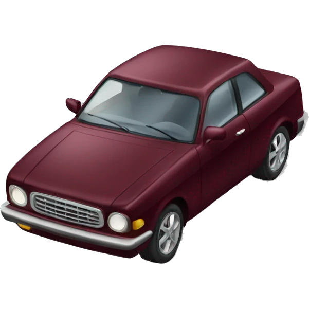 Elegant wine red car  emoji