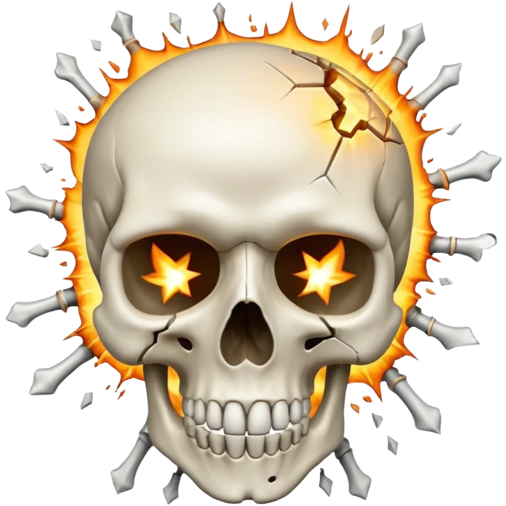 Exploding skull emoji
