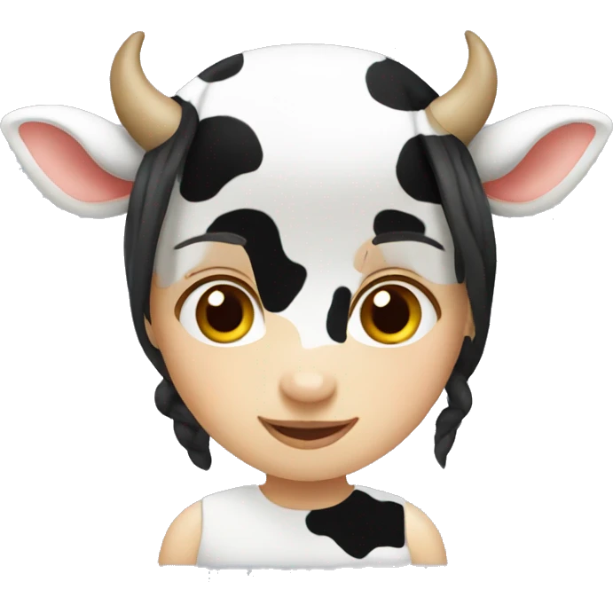 Girl cow emoji