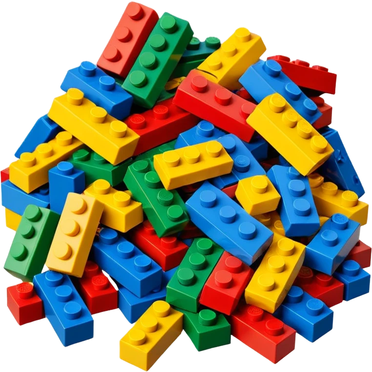 pile of assorted LEGO bricks emoji