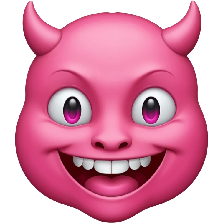Devil emoji but pink 😈 emoji