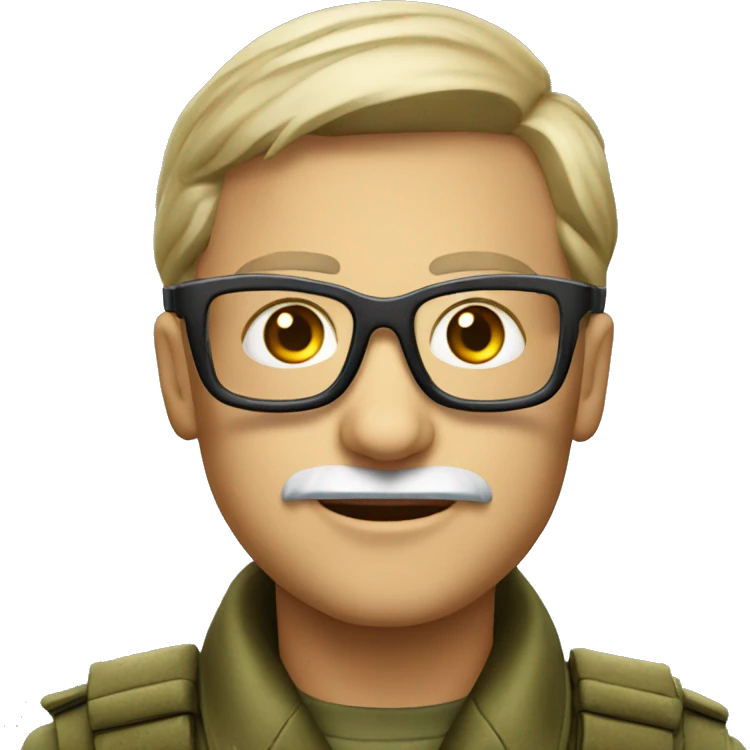 Panzer mit Brille emoji