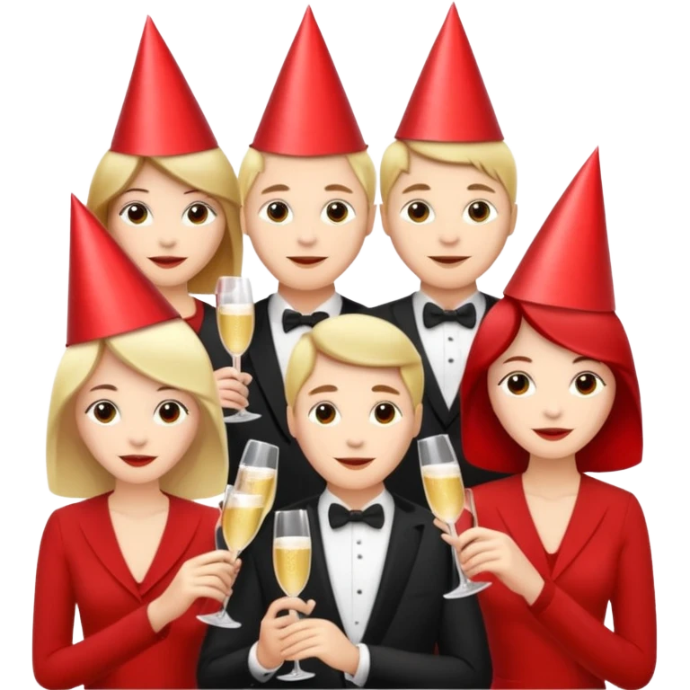 Red group peoples party emoji