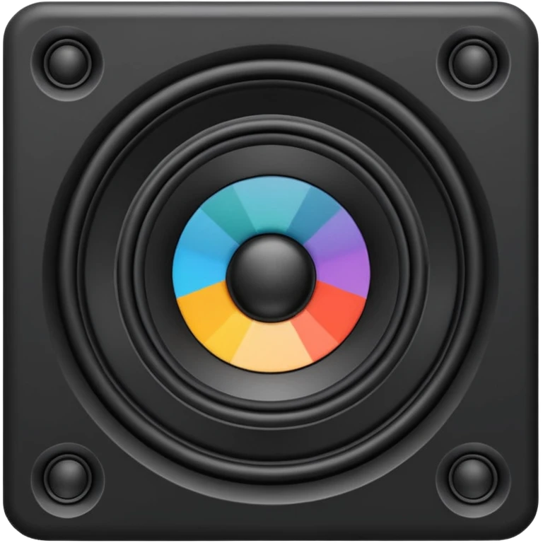 Parlante negro emoji