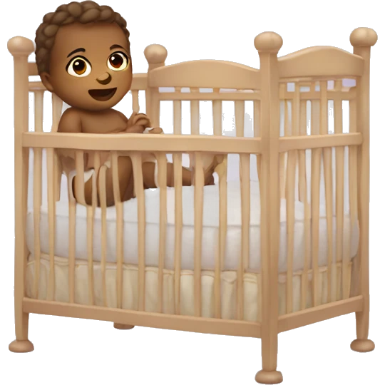Baby in crib emoji