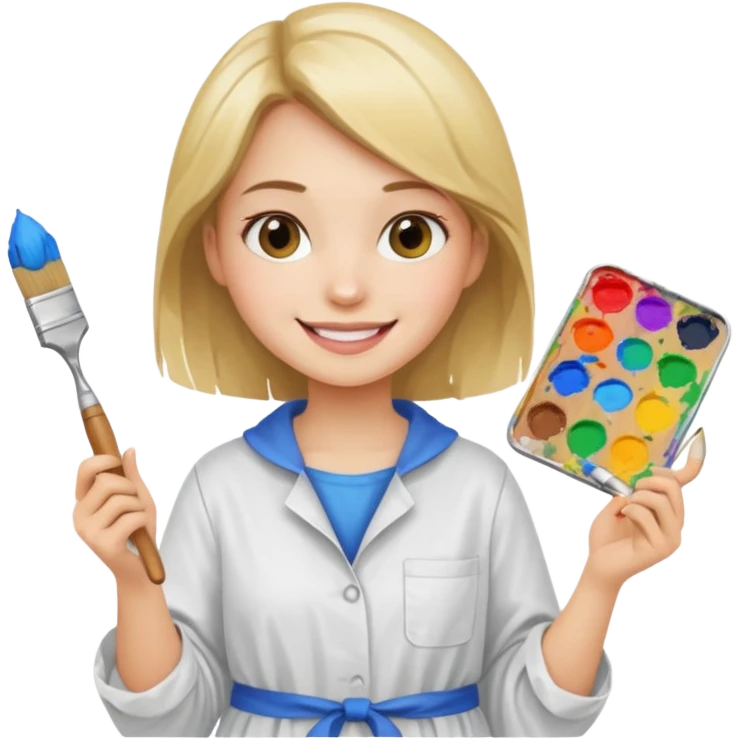 girl painter emoji