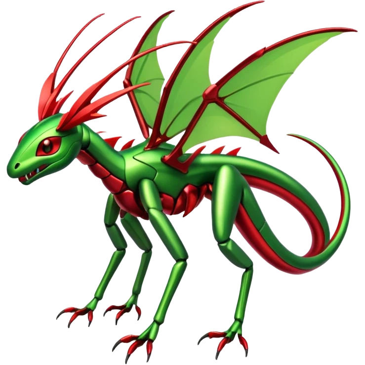 Shiny Futuristic Slim Cool Badass Exotic Flygon-Scyther-Hybrid-Creature emoji