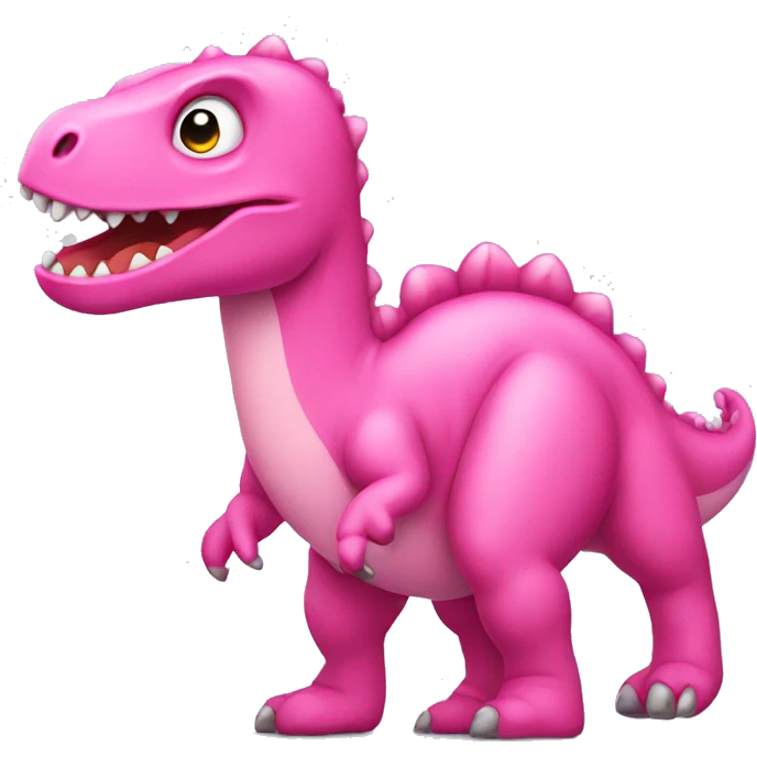 Pink dinosaur emoji