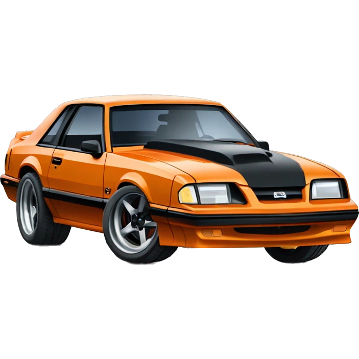 Fox body mustang on rims emoji