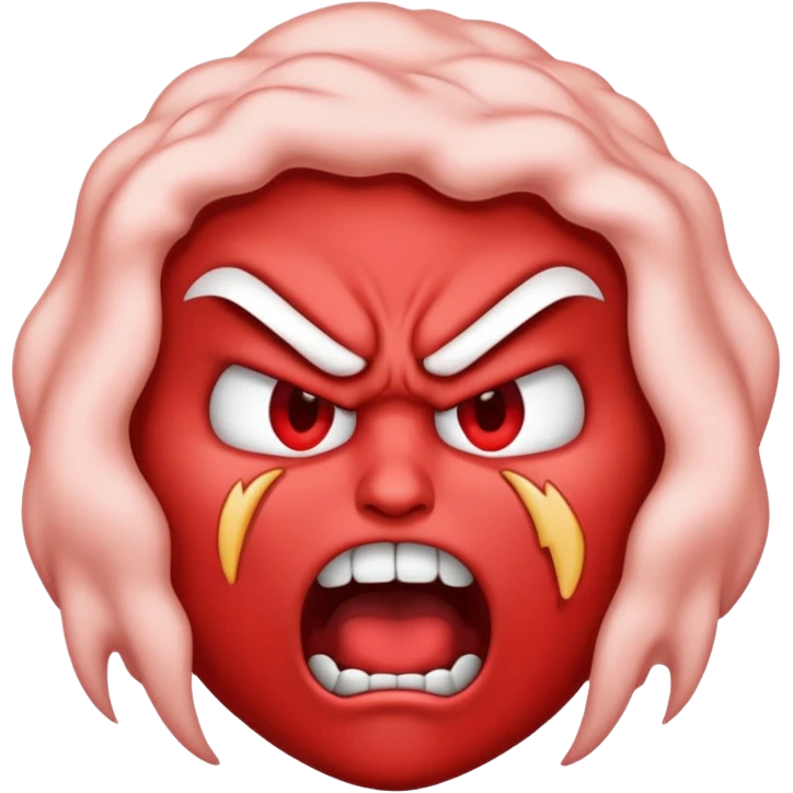 very angry and mad enraged fuming foaming at the mouth emoji  emoji