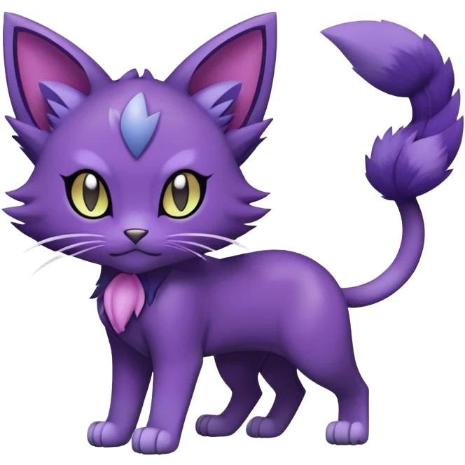 Purrloin-Delcatty-Pokémon-Fakémon-hybrid-creature (full body) emoji