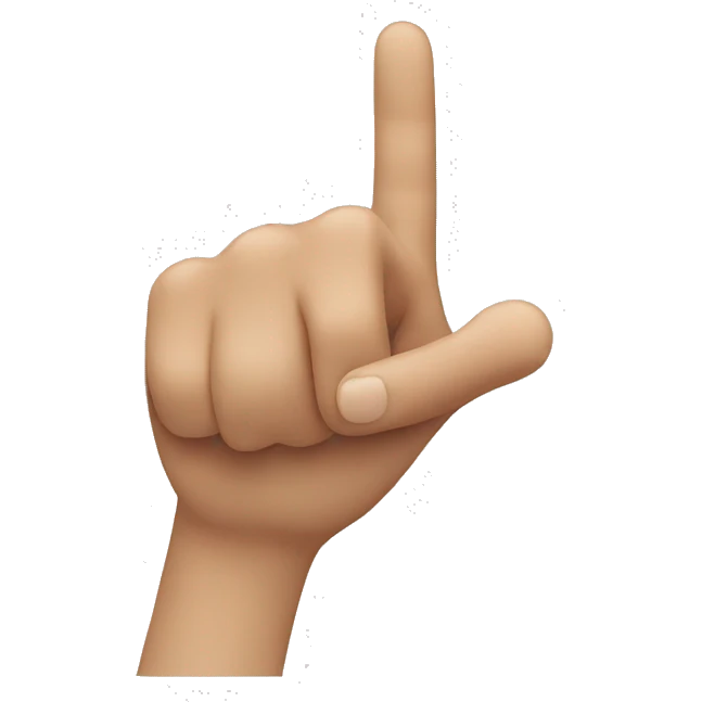 finger pointing emoji