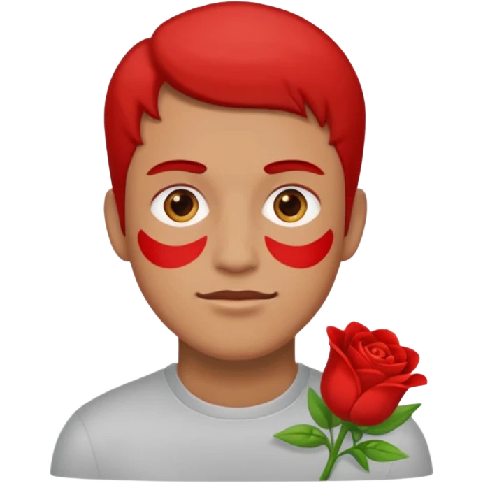 stikers de Red primavera pero para varón emoji