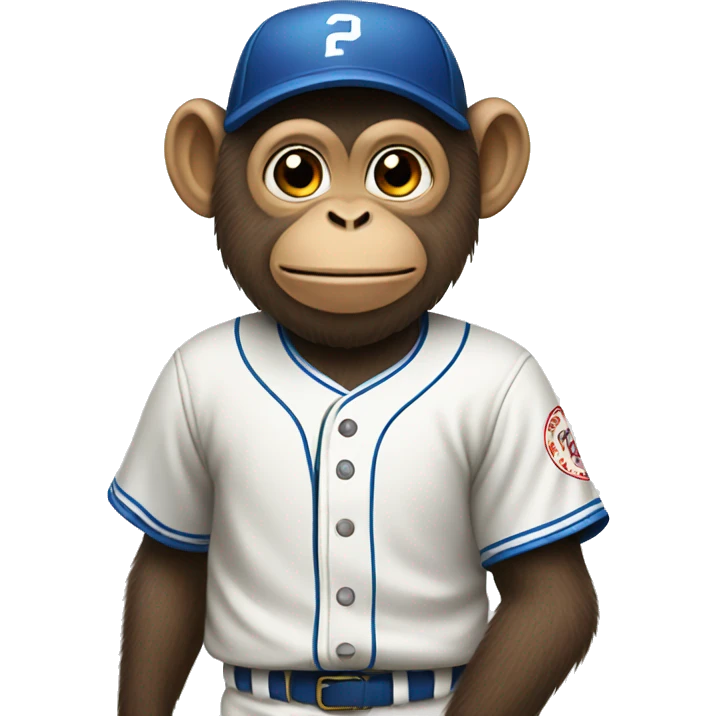 monkey playing baseball emoji