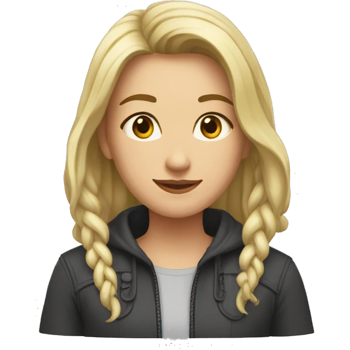Дівчина з ноутбуком emoji