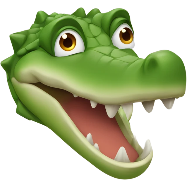 Crocodile with flat nose emoji