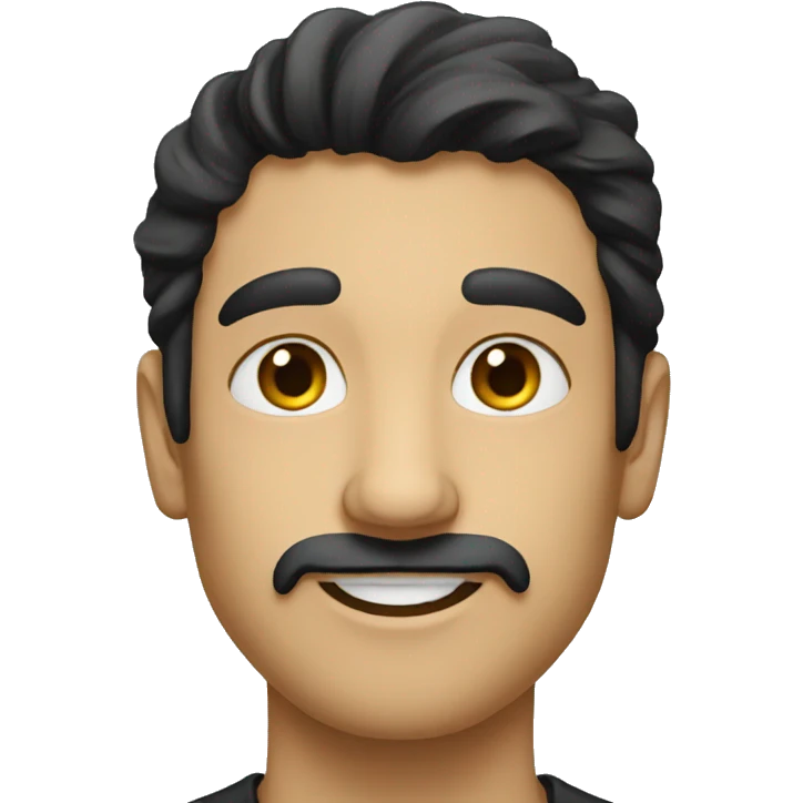 guys with long nose and long black hair emoji