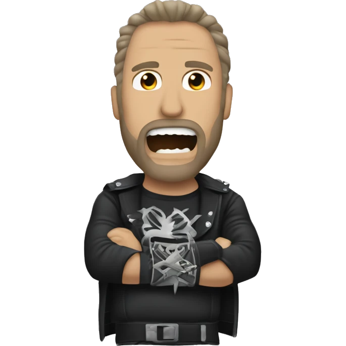 La palabra Valente con la tipografía de metallica emoji