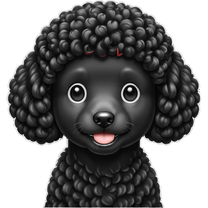 Black Poodle emoji