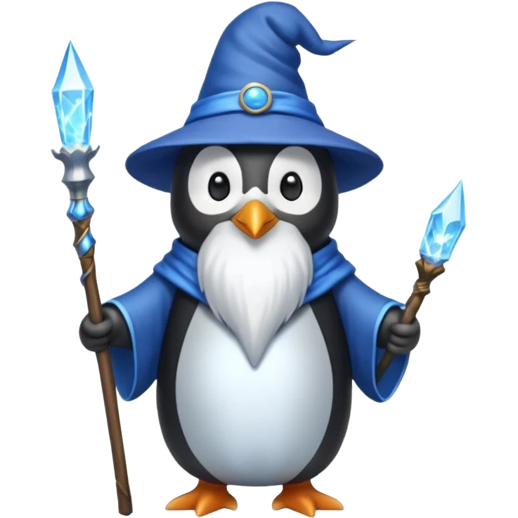 Penguin Wizard emoji