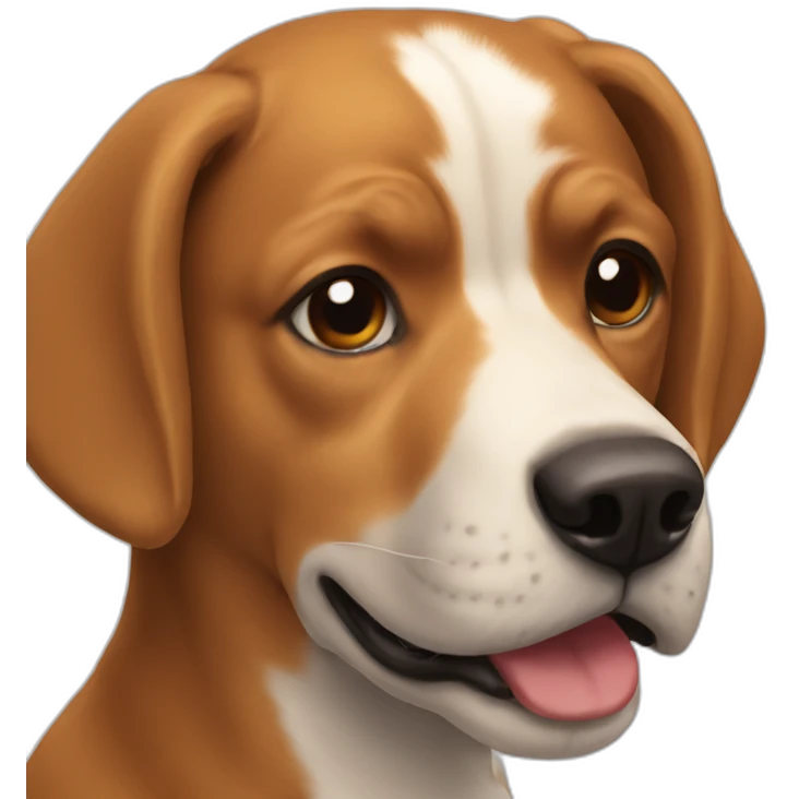 Dog head reality emoji