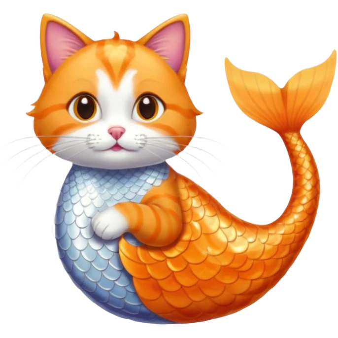 mermaid cat emoji