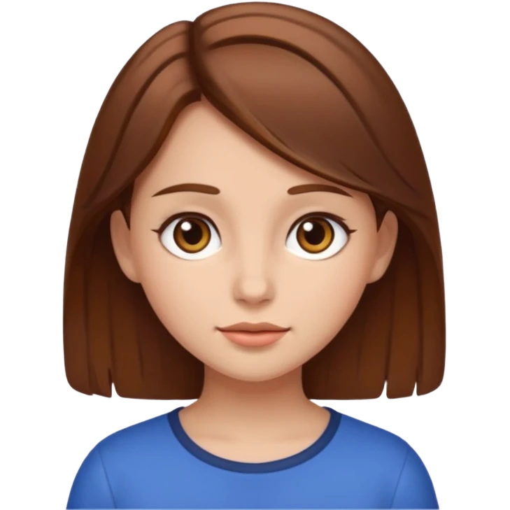 girl with brown hair emoji