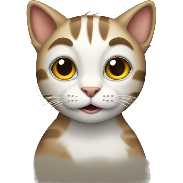 cat wearing a monkey emoji