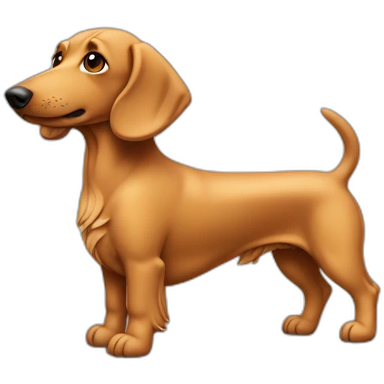 Teckel beige à poil dur emoji
