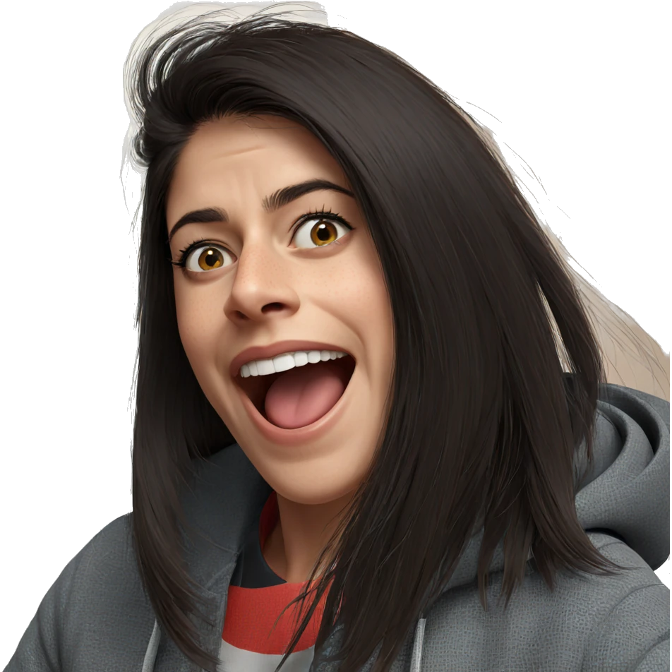 realistic portrait of girl emoji