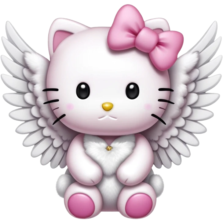 hello kitty with wings emoji