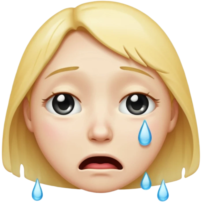 crying face emoji, expressive and clear emoji
