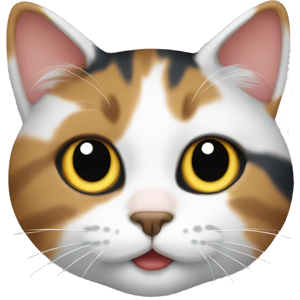 Tricolor cat emoji