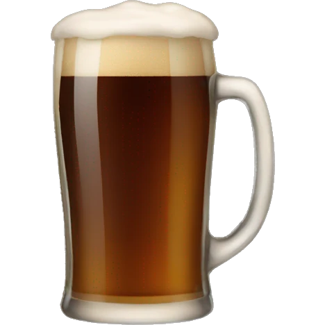 Dark beer emoji