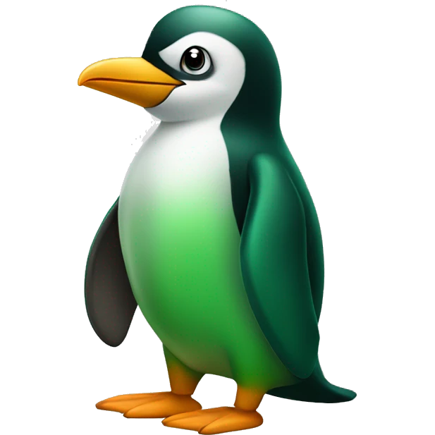 green pinguin emoji