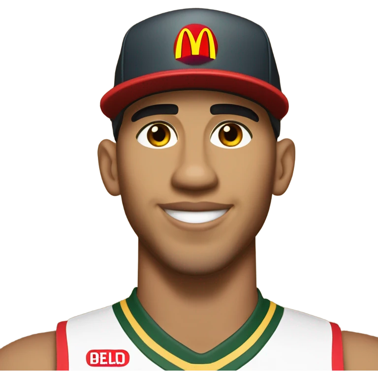 Jayson Tatum in a McDonald’s uniform emoji