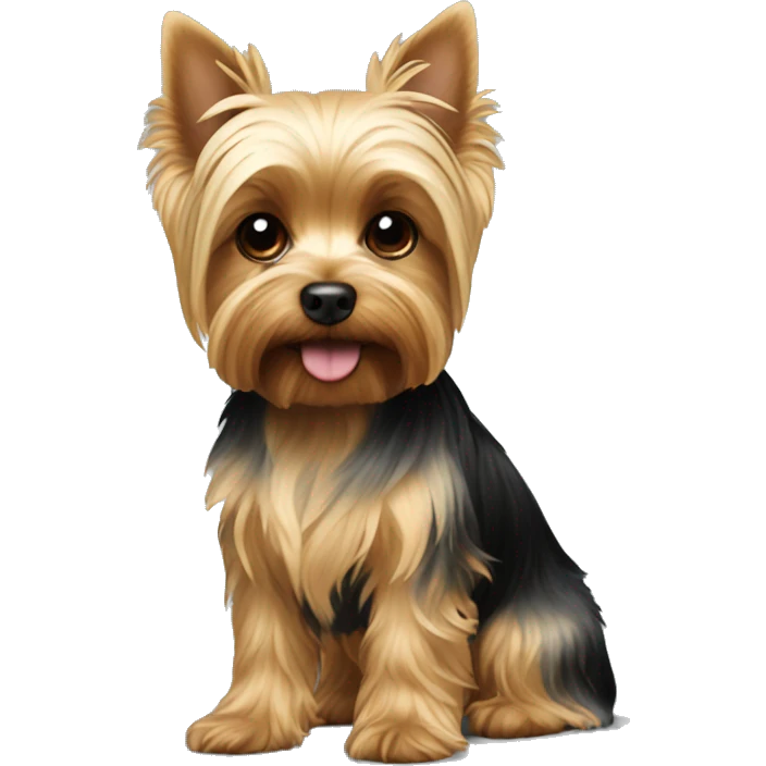 blonde yorkie dog emoji