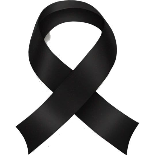 Black ribbon emoji