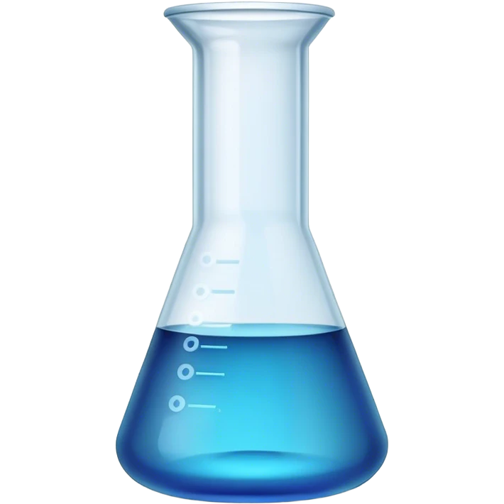 Lab beaker blue emoji