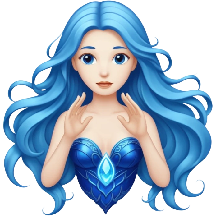 blue siren with glowing lights emoji